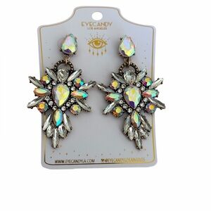 Eye Candy Lexy Statement Drop Crystal Earrings